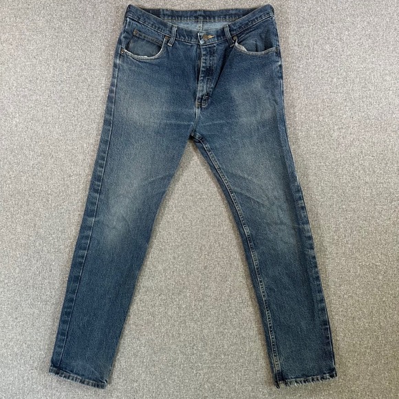 Wrangler Other - Wrangler Jeans Mens 34x32 1096FXVMF Blue Premium Quality Stretch Denim